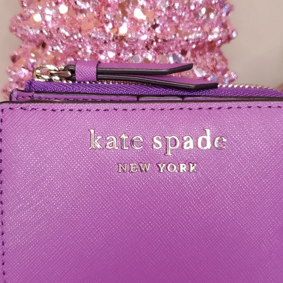 ๐HP๐Kate Spade ๐NWT๐ Small L-Zip Bifold Wallet in Purple!๐๐๐ - Picture 2 of 10